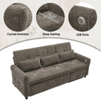 Canapé 2 en 1 avec lit gigogne et fauteuil inclinable réversible par Harper&amp;Bright Designs