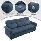 Canapé 2 en 1 avec lit gigogne et fauteuil inclinable réversible par Harper&amp;Bright Designs