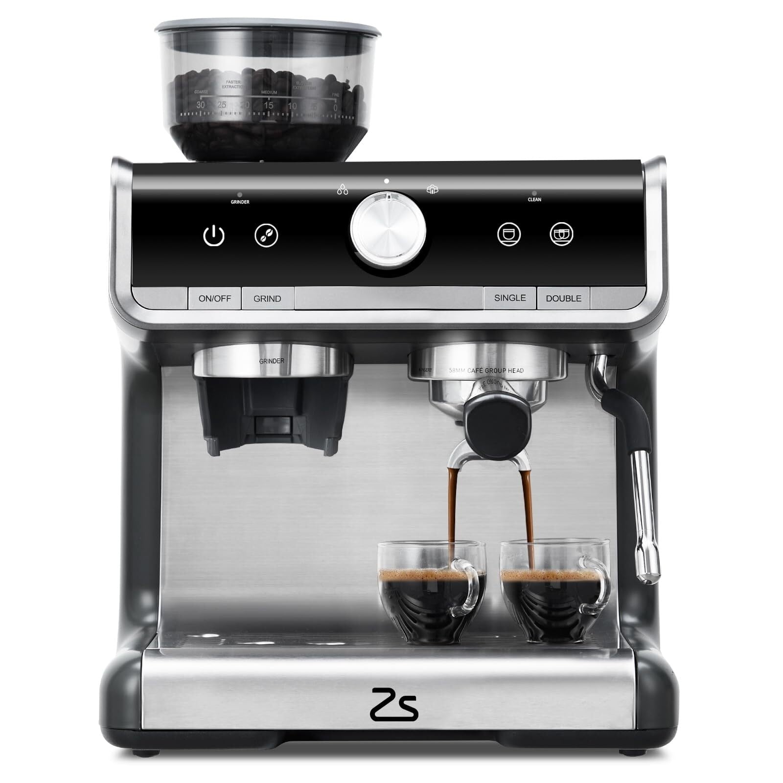 Cafetière expresso automatique 20 bars avec mousseur à lait pour barista à domicile