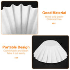 Lot de 200 filtres à café jetables en papier pour la maison et le bureau