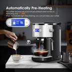 Machine à expresso 20 bars avec mousseur à lait et buse vapeur, machine à cappuccino et latte pour la maison, cadeau pour les amateurs de café