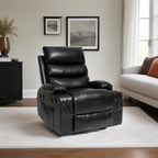 Fauteuil inclinable électrique de grande taille 21 W, massage par vibrations à 8 points et chauffage lombaire, télécommande, poches latérales, porte-gobelets