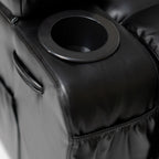 Fauteuil inclinable électrique de grande taille 21 W, massage par vibrations à 8 points et chauffage lombaire, télécommande, poches latérales, porte-gobelets