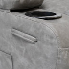 Fauteuil inclinable électrique de grande taille 21 W, massage par vibrations à 8 points et chauffage lombaire, télécommande, poches latérales, porte-gobelets
