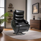 Fauteuil inclinable électrique de grande taille 21 W, massage par vibrations à 8 points et chauffage lombaire, télécommande, poches latérales, porte-gobelets