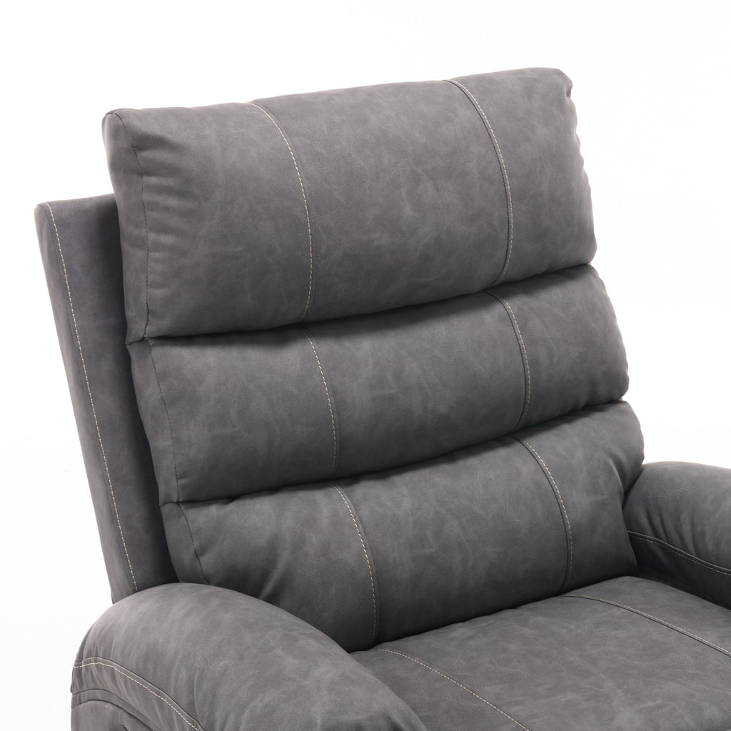 Fauteuil inclinable électrique de grande taille 21 W, massage par vibrations à 8 points et chauffage lombaire, télécommande, poches latérales, porte-gobelets