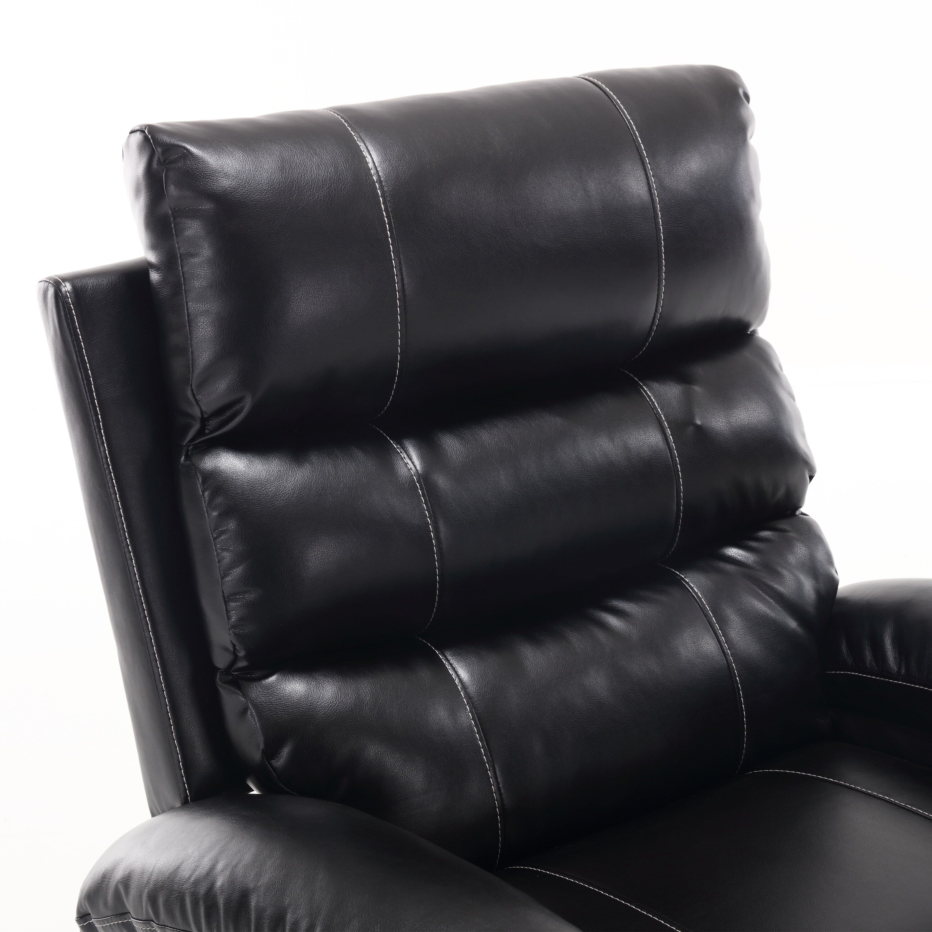 Fauteuil inclinable électrique de grande taille 21 W, massage par vibrations à 8 points et chauffage lombaire, télécommande, poches latérales, porte-gobelets