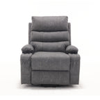Fauteuil inclinable électrique de grande taille 21 W, massage par vibrations à 8 points et chauffage lombaire, télécommande, poches latérales, porte-gobelets