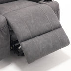 Fauteuil inclinable électrique de grande taille 21 W, massage par vibrations à 8 points et chauffage lombaire, télécommande, poches latérales, porte-gobelets