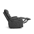 Fauteuil inclinable électrique de grande taille 21 W, massage par vibrations à 8 points et chauffage lombaire, télécommande, poches latérales, porte-gobelets
