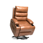 Fauteuil inclinable électrique de grande taille 21 W, massage par vibrations à 8 points et chauffage lombaire, télécommande, poches latérales, porte-gobelets