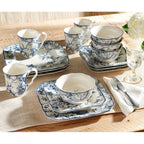 Service de table 16 pièces en porcelaine 222 Fifth Adelaide, bleu