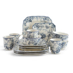 Service de table 16 pièces en porcelaine 222 Fifth Adelaide, bleu
