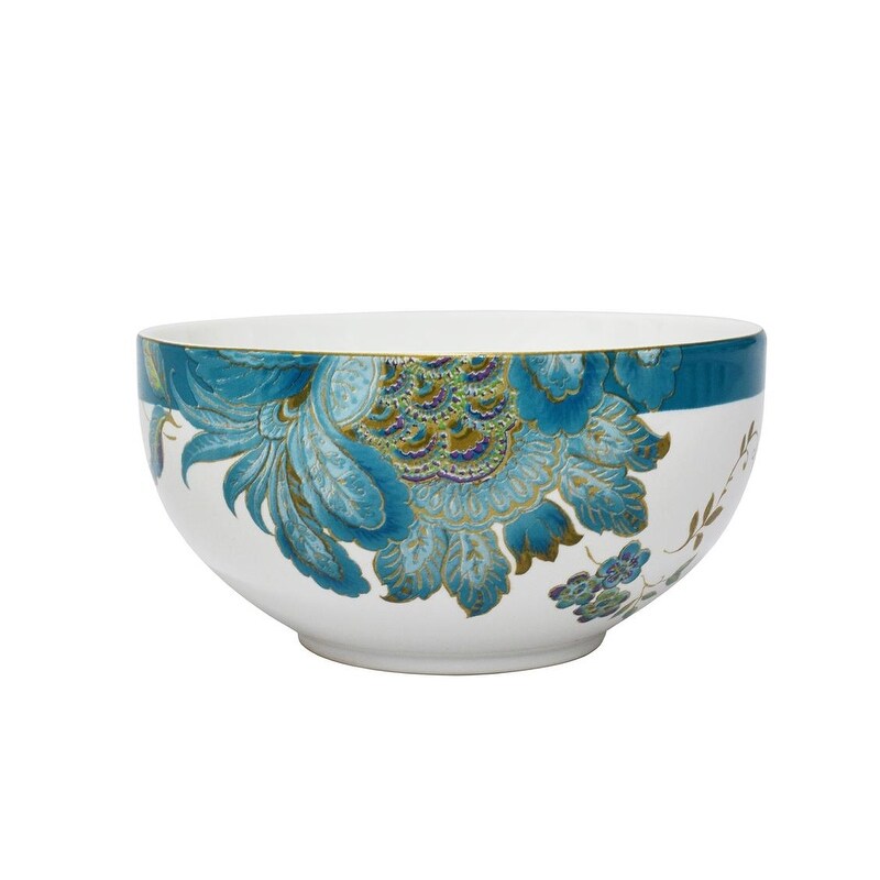 Service de table 16 pièces en porcelaine, 222 Fifth Eliza, bleu sarcelle