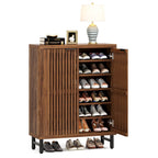 Meuble de rangement à chaussures 24 paires avec porte pour entrée et salon