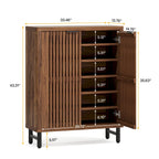 Meuble de rangement à chaussures 24 paires avec porte pour entrée et salon