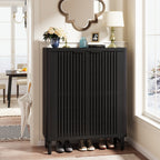 Meuble de rangement à chaussures 24 paires avec porte pour entrée et salon