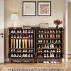Meuble de rangement à chaussures 24 paires avec porte pour entrée et salon