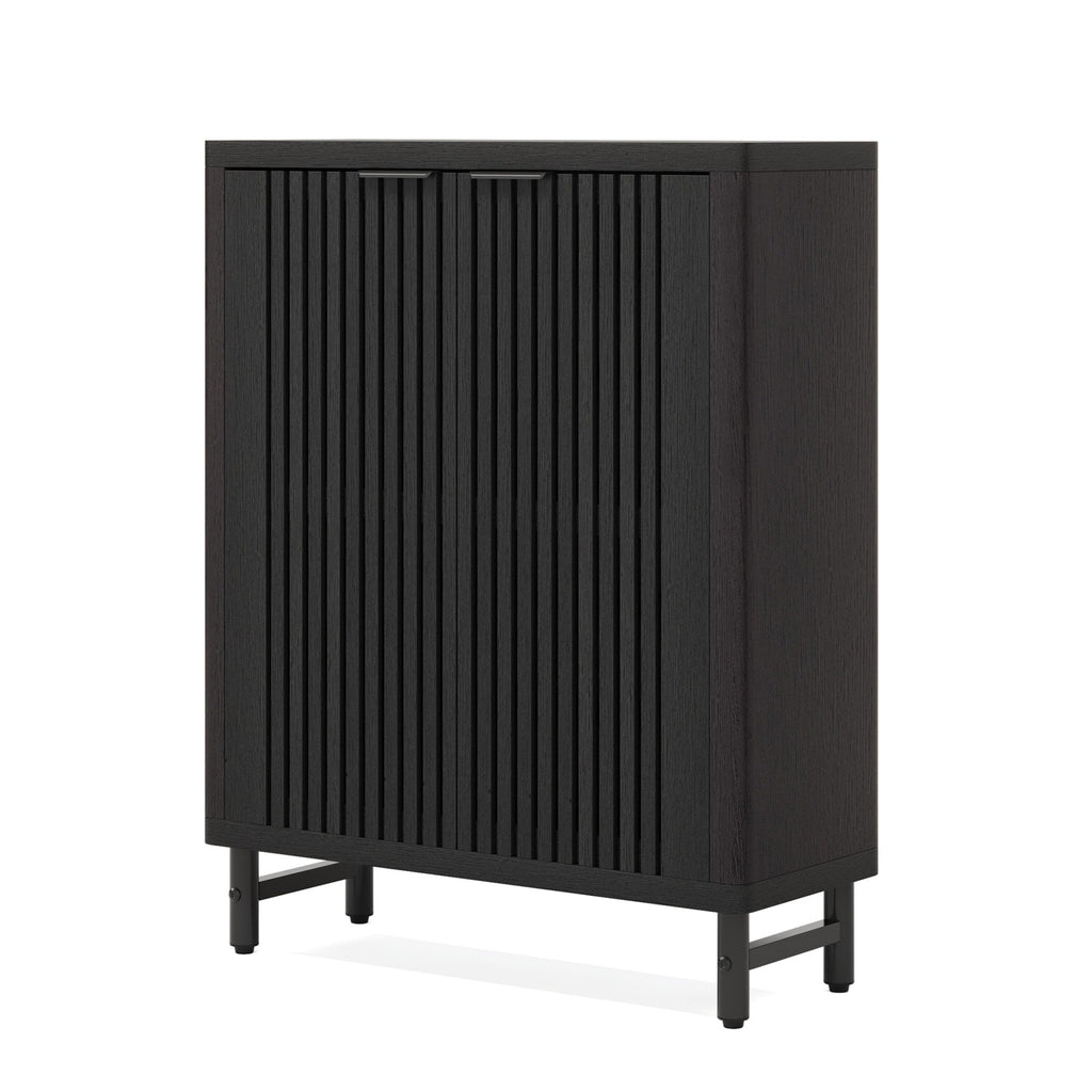 Meuble de rangement à chaussures 24 paires avec porte pour entrée et salon