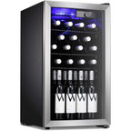 Mini réfrigérateur à vin/armoire pour 26 bouteilles - 44 x 49 x 79 cm