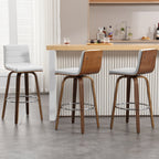 Tabourets de bar/comptoir pivotants en similicuir 26/29, lot de 2/3