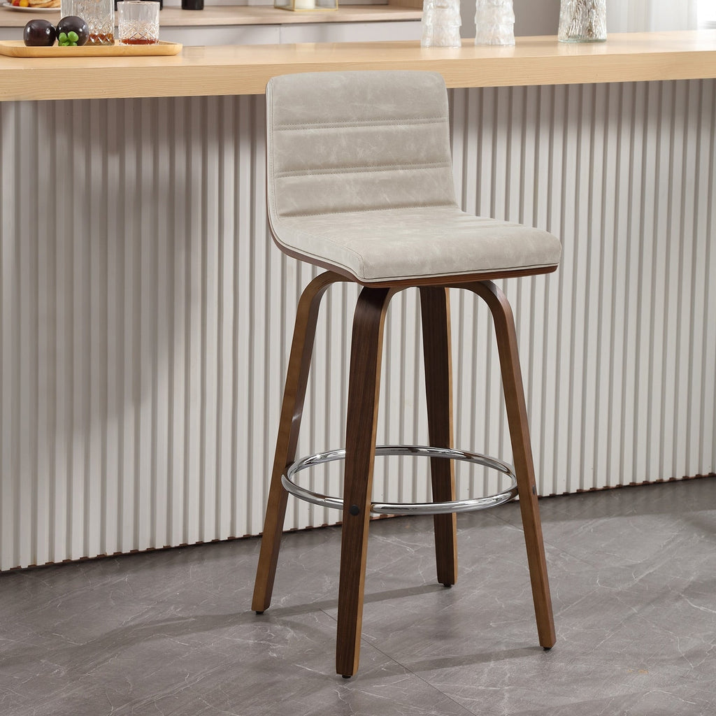 Tabourets de bar/comptoir pivotants en similicuir 26/29, lot de 2/3
