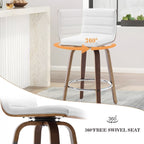 Tabourets de bar/comptoir pivotants en similicuir 26/29, lot de 2/3