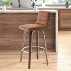 Tabourets de bar/comptoir pivotants en similicuir 26/29, lot de 2/3