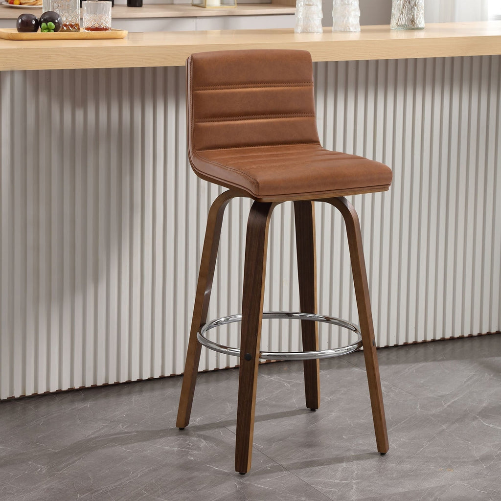 Tabourets de bar/comptoir pivotants en similicuir 26/29, lot de 2/3