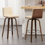Tabourets de bar/comptoir pivotants en similicuir 26/29, lot de 2/3
