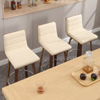 Tabourets de bar/comptoir pivotants en similicuir 26/29, lot de 2/3