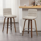 Tabourets de bar/comptoir pivotants en similicuir 26/29, lot de 2/3