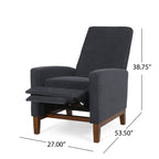 Fauteuil inclinable manuel en bois de 27 po de large