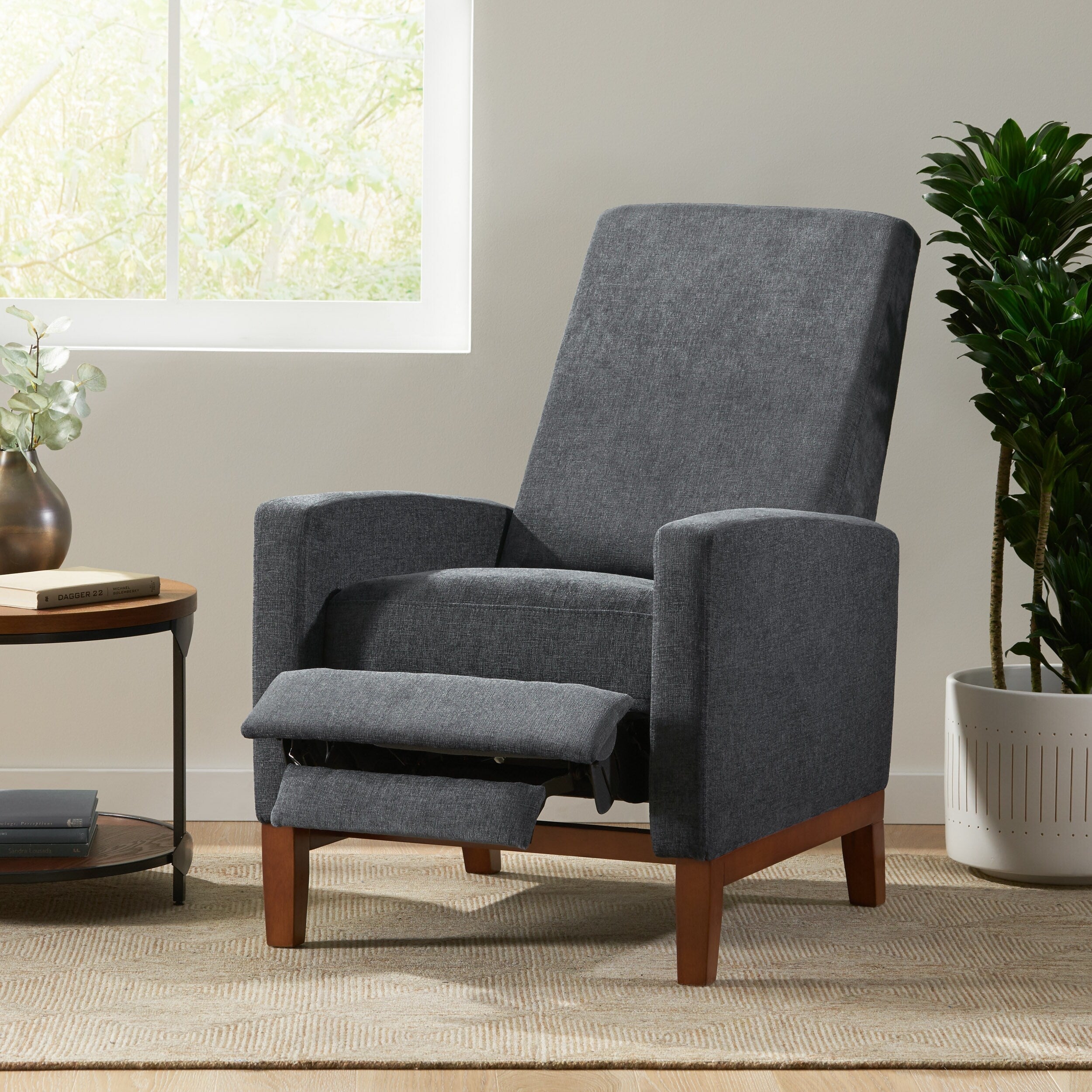 Fauteuil inclinable manuel en bois de 27 po de large