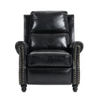 Ensemble de 2 fauteuils inclinables manuels avec garniture cloutée