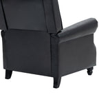 Ensemble de 2 fauteuils inclinables manuels avec garniture cloutée
