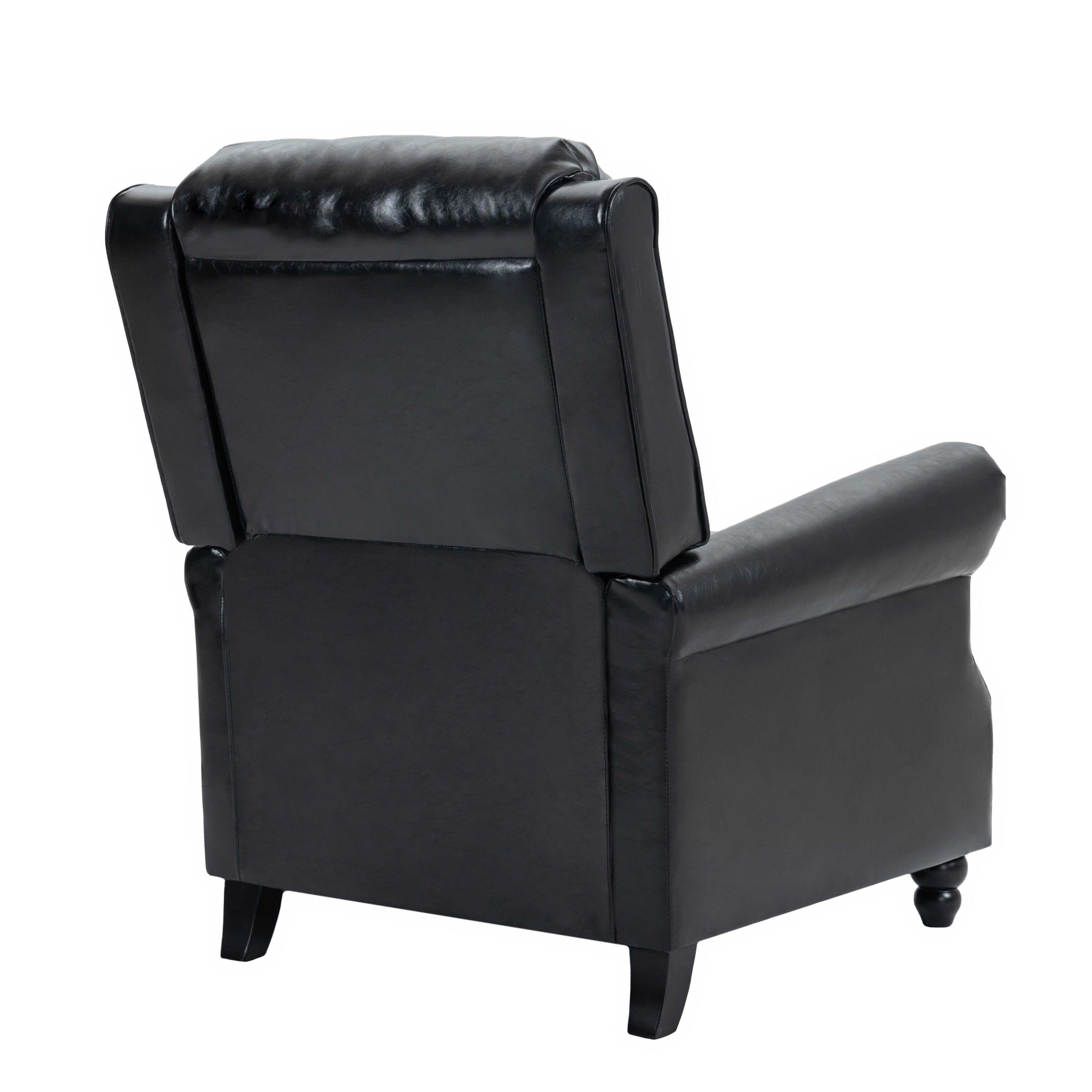 Ensemble de 2 fauteuils inclinables manuels avec garniture cloutée