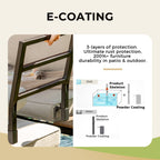 Ensemble de canapés sectionnels de patio 10 places, cadre en acier avec revêtement électrolytique, ensembles de conversation avec table d'appoint intégrée, coussin gris