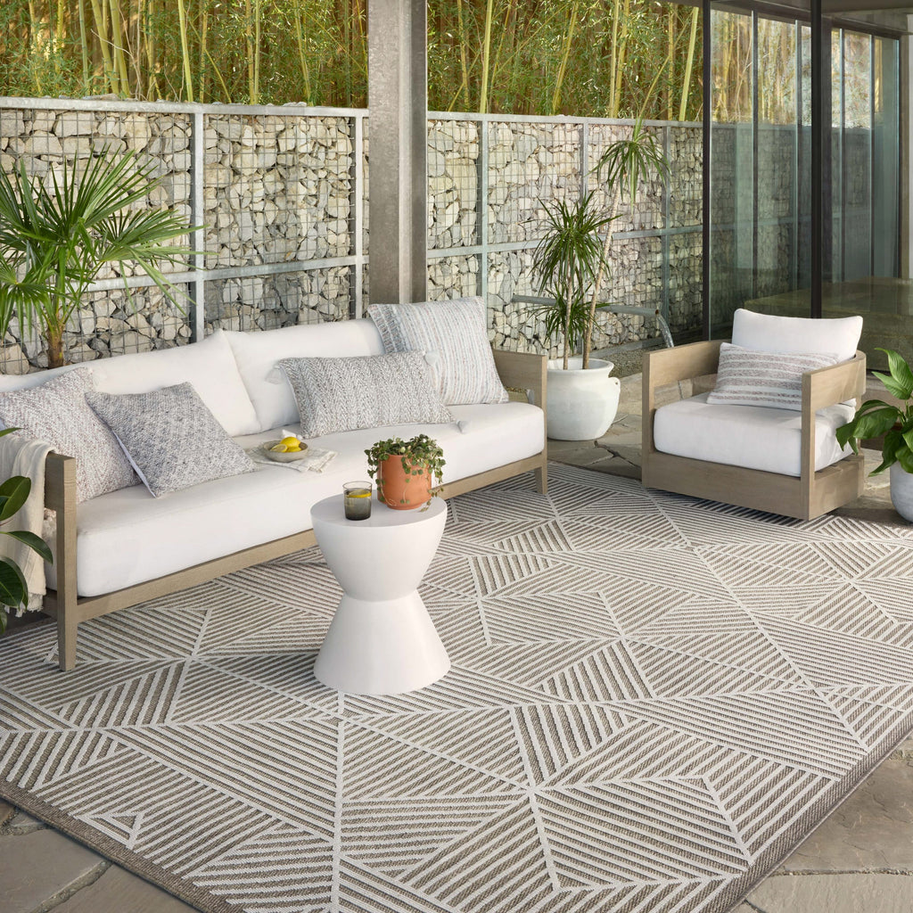Tapis d'intérieur/extérieur moderne géométrique Renee d'Alexander Home