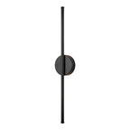 Applique murale linéaire moderne à 1 ampoule, noire, dorée et nickel, à LED, à intensité variable, pour salle de bain