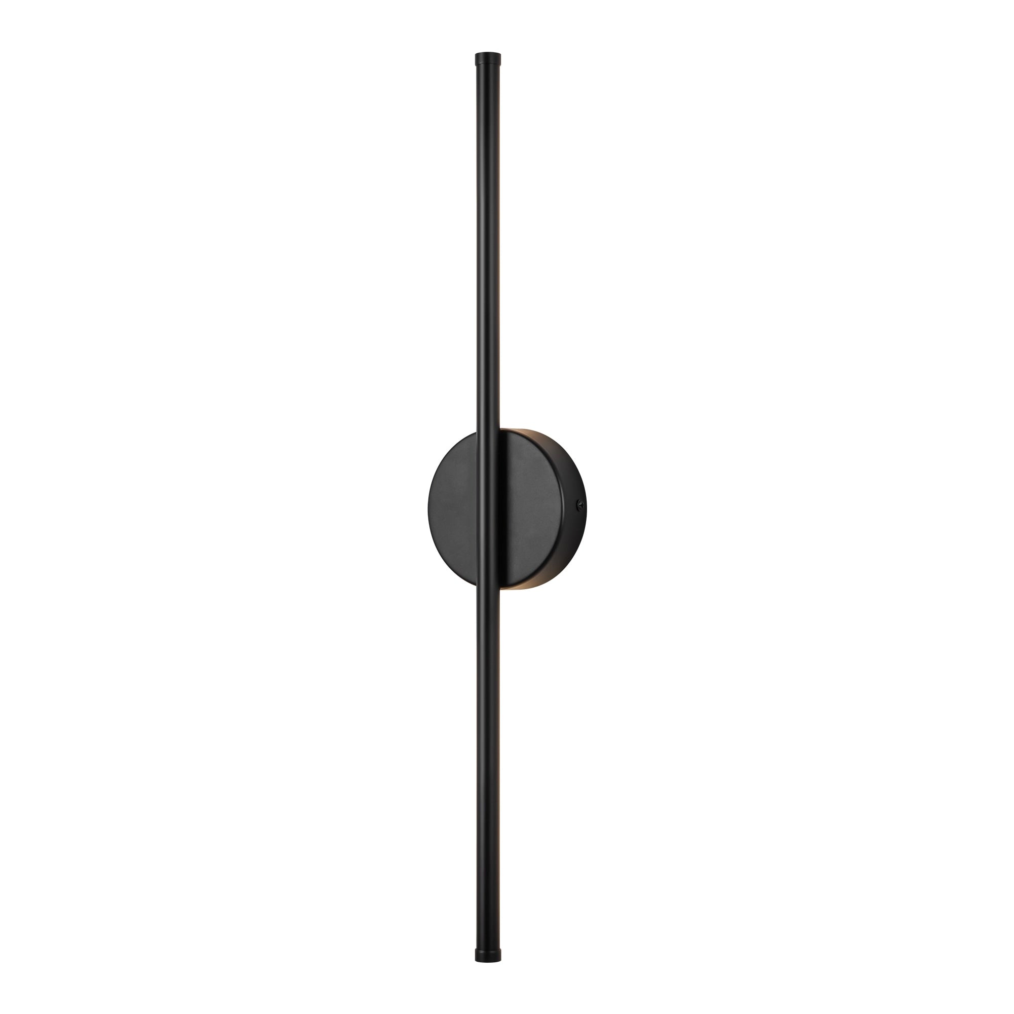 Applique murale linéaire moderne à 1 ampoule, noire, dorée et nickel, à LED, à intensité variable, pour salle de bain