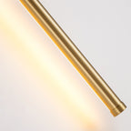Applique murale linéaire moderne à 1 ampoule, noire, dorée et nickel, à LED, à intensité variable, pour salle de bain