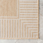 Tapis d'intérieur/extérieur classique à bordures Nuloom Leah