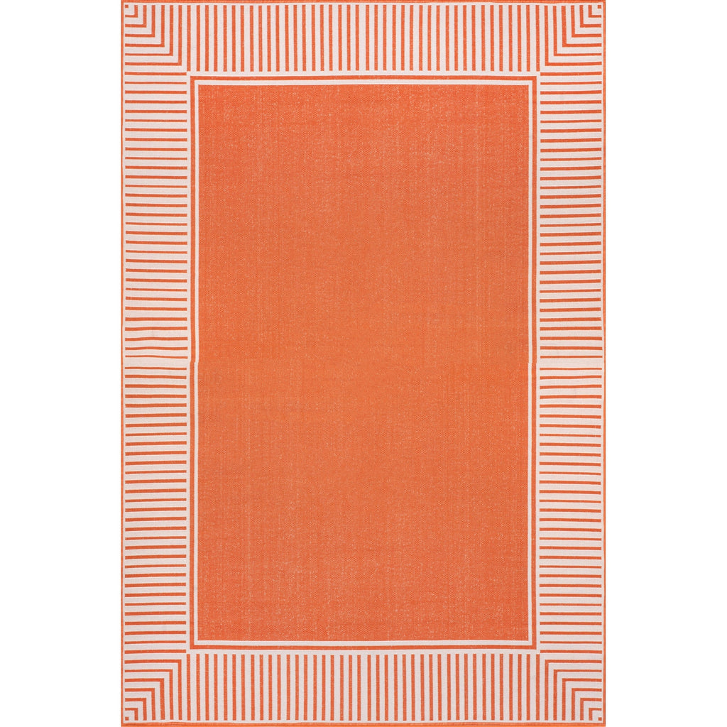 Tapis d'intérieur/extérieur classique à bordures Nuloom Leah