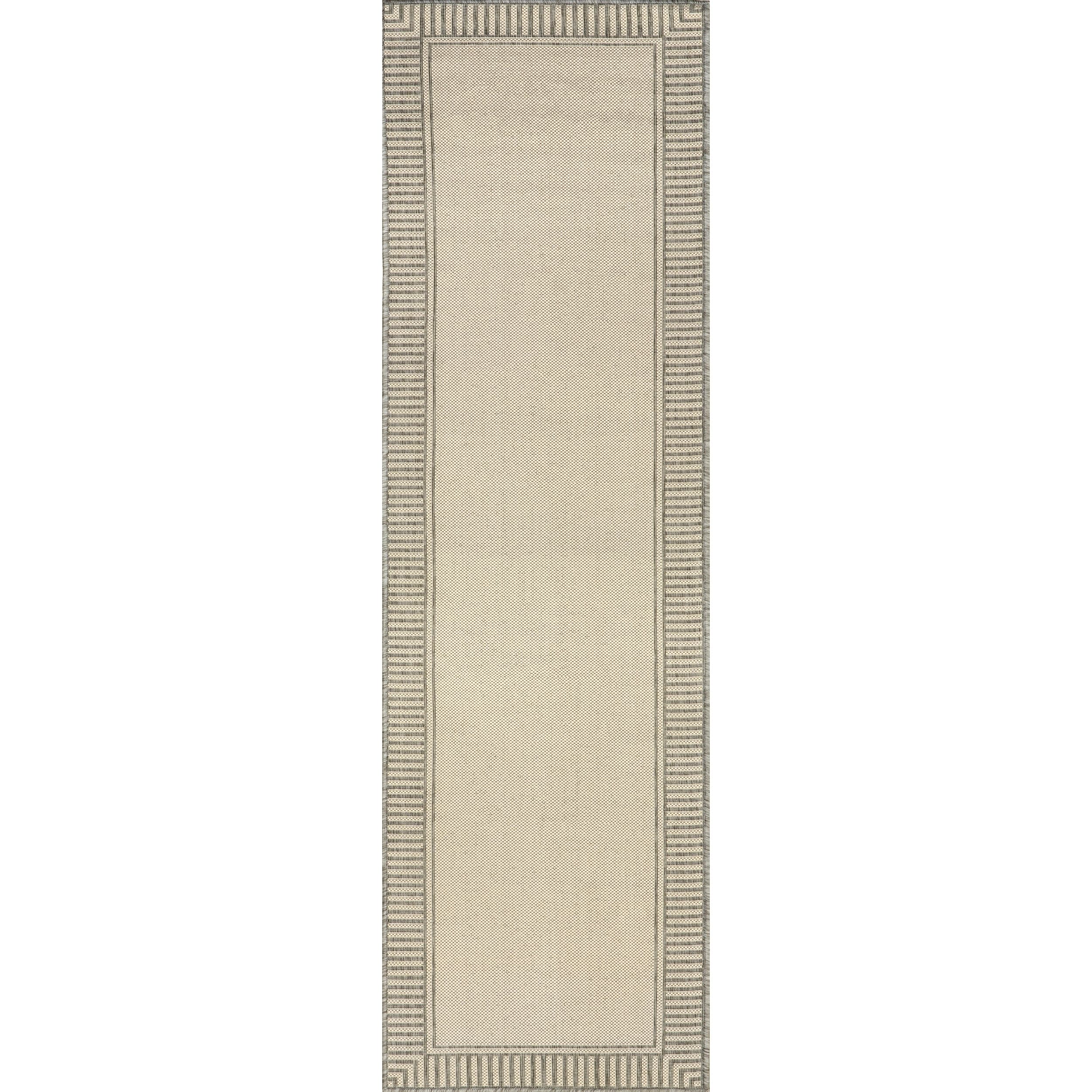 Tapis d'intérieur/extérieur classique à bordures Nuloom Leah