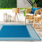 Tapis d'intérieur/extérieur classique à bordures Nuloom Leah