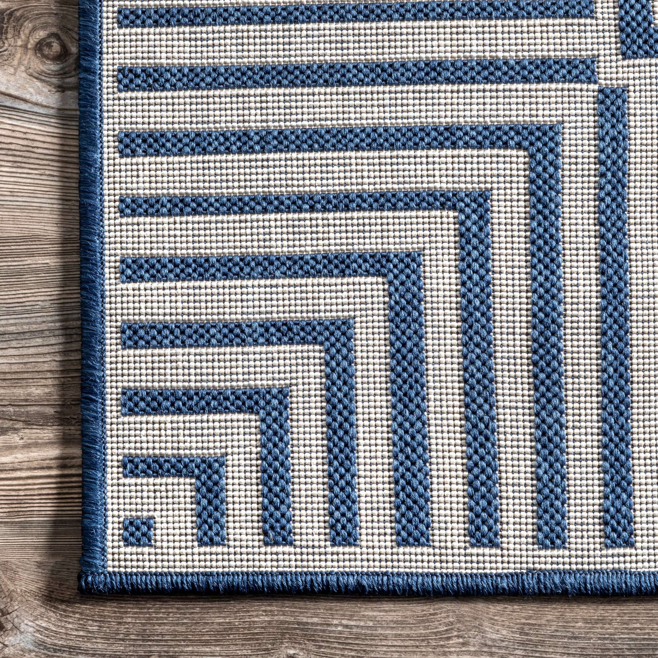 Tapis d'intérieur/extérieur classique à bordures Nuloom Leah