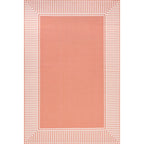 Tapis d'intérieur/extérieur classique à bordures Nuloom Leah