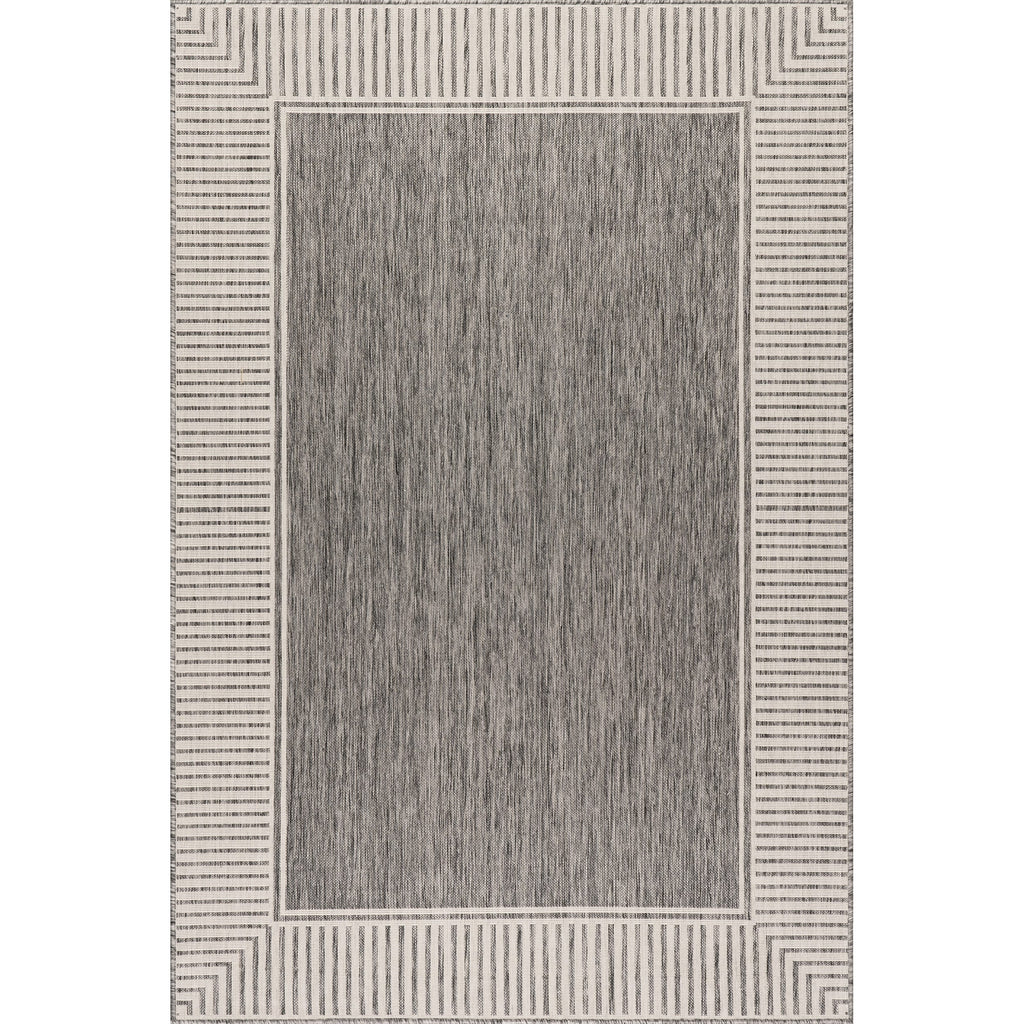 Tapis d'intérieur/extérieur classique à bordures Nuloom Leah