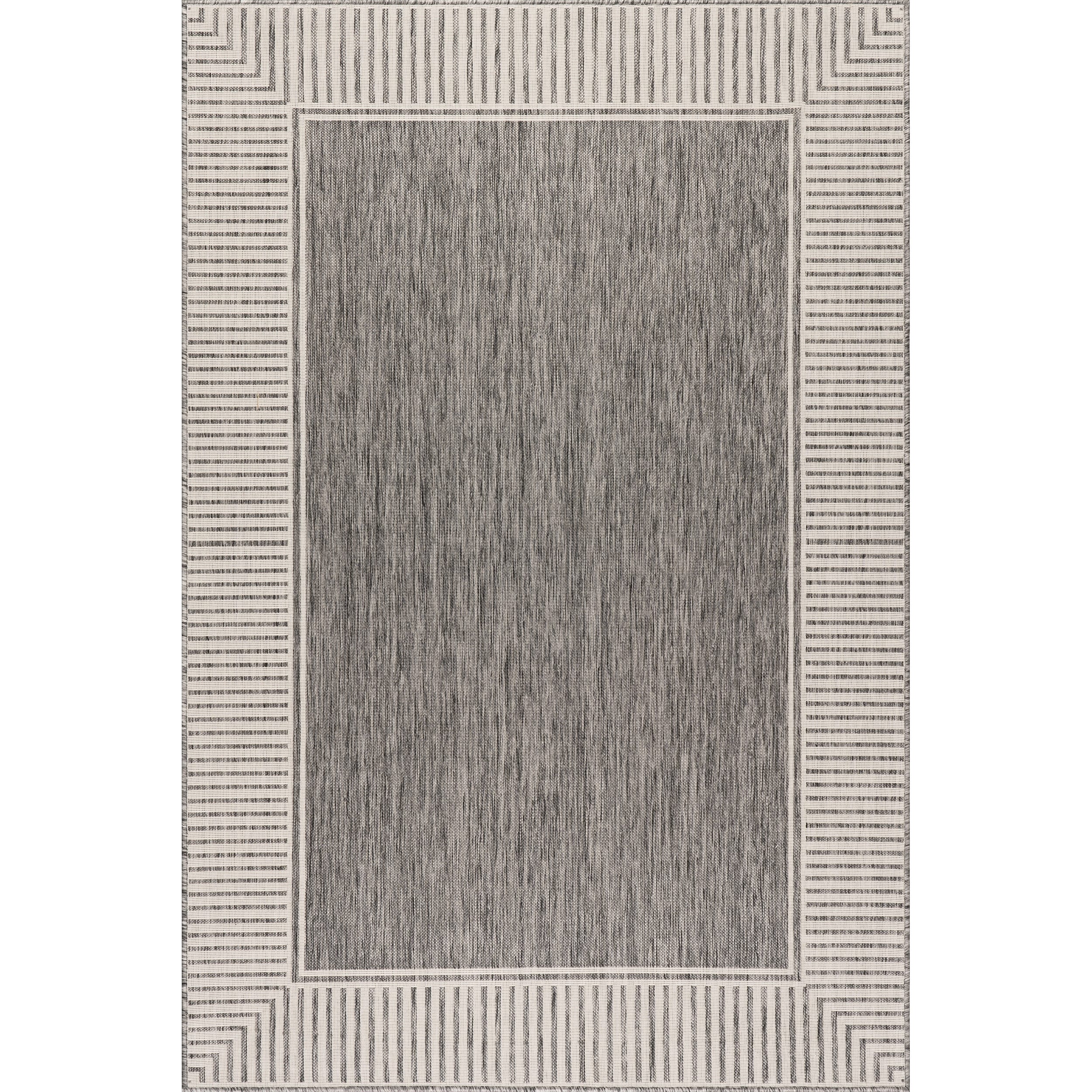 Tapis d'intérieur/extérieur classique à bordures Nuloom Leah
